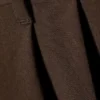 Pantalones de traje holgados con pliegues Nate – Marrón oscuro Pantalones de traje holgados con pliegues Nate – Marrón oscuro