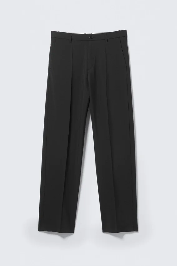 Pantalones de traje holgados de Alessi – Negro Pantalones de traje holgados de Alessi – Negro