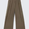 Pantalones de traje holgados de talle bajo – Dark Mole Pantalones de traje holgados de talle bajo – Dark Mole