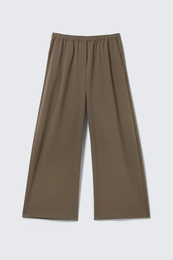 Pantalones de traje holgados de talle bajo – Dark Mole Pantalones de traje holgados de talle bajo – Dark Mole