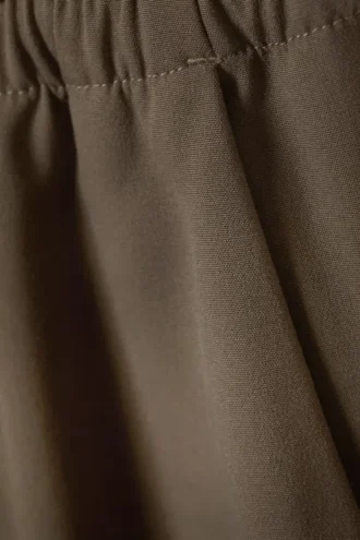 Pantalones de traje holgados de talle bajo – Dark Mole