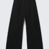 Pantalones de traje holgados de talle bajo – Negro Pantalones de traje holgados de talle bajo – Negro