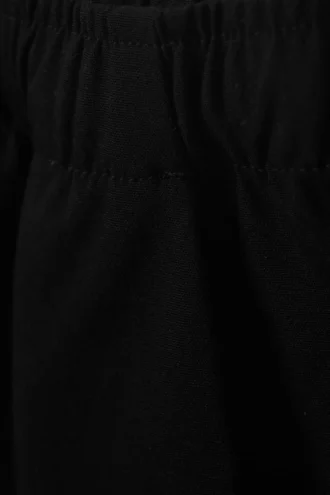 Pantalones de traje holgados de talle bajo – Negro