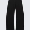 Pantalones de traje holgados de talle bajo – Negro Pantalones de traje holgados de talle bajo – Negro