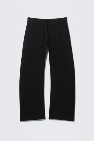 Pantalones de traje holgados de talle bajo – Negro Pantalones de traje holgados de talle bajo – Negro