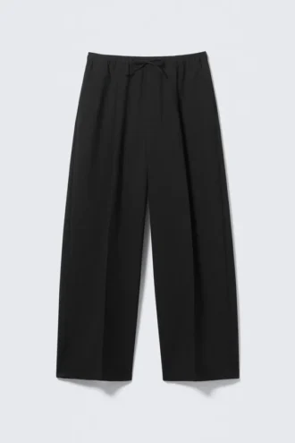 Pantalones de traje holgados – Negro