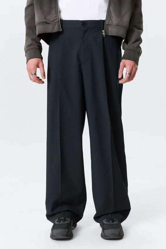 Pantalones de traje holgados Uno – Azul marino oscuro Pantalones de traje holgados Uno – Azul marino oscuro