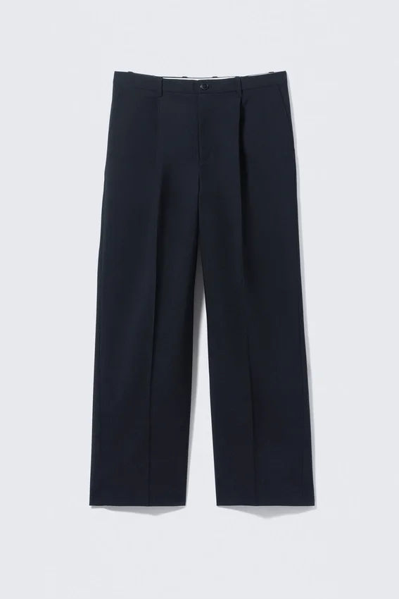 Pantalones de traje holgados Uno – Azul marino oscuro Pantalones de traje holgados Uno – Azul marino oscuro