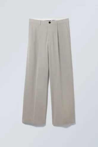 Pantalones de traje holgados Uno – Beige empolvado