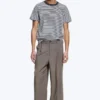 Pantalones de traje holgados Uno – Beige oscuro jaspeado Pantalones de traje holgados Uno – Beige oscuro jaspeado