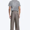 Pantalones de traje holgados Uno – Beige oscuro jaspeado Pantalones de traje holgados Uno – Beige oscuro jaspeado