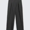 Pantalones de traje holgados Uno – Gris oscuro Pantalones de traje holgados Uno – Gris oscuro