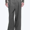 Pantalones de traje holgados Uno – Gris oscuro jaspeado Pantalones de traje holgados Uno – Gris oscuro jaspeado