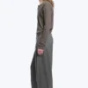 Pantalones de traje holgados Uno – Gris oscuro jaspeado Pantalones de traje holgados Uno – Gris oscuro jaspeado