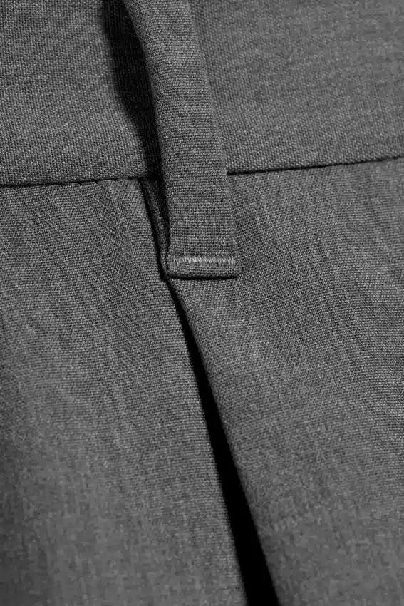 Pantalones de traje holgados Uno – Gris oscuro jaspeado Pantalones de traje holgados Uno – Gris oscuro jaspeado