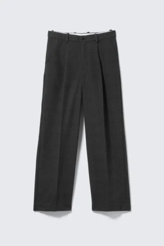 Pantalones de traje holgados Uno – Negro a cuadros