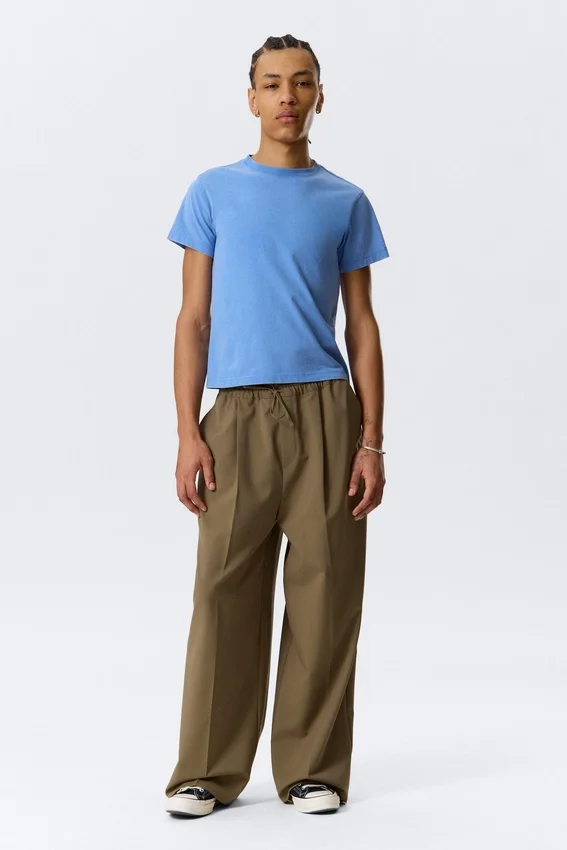 Pantalones de traje oversize – Beige Pantalones de traje oversize – Beige
