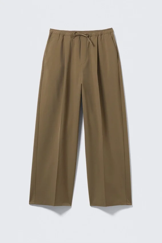 Pantalones de traje oversize – Beige Pantalones de traje oversize – Beige