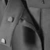 Pantalones de traje plisados de cintura baja – Gris oscuro Pantalones de traje plisados de cintura baja – Gris oscuro