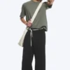 Pantalones de traje plisados de corte holgado Nate – Negro Pantalones de traje plisados de corte holgado Nate – Negro