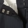Pantalones de traje plisados de pierna ancha – Azul oscuro Pantalones de traje plisados de pierna ancha – Azul oscuro