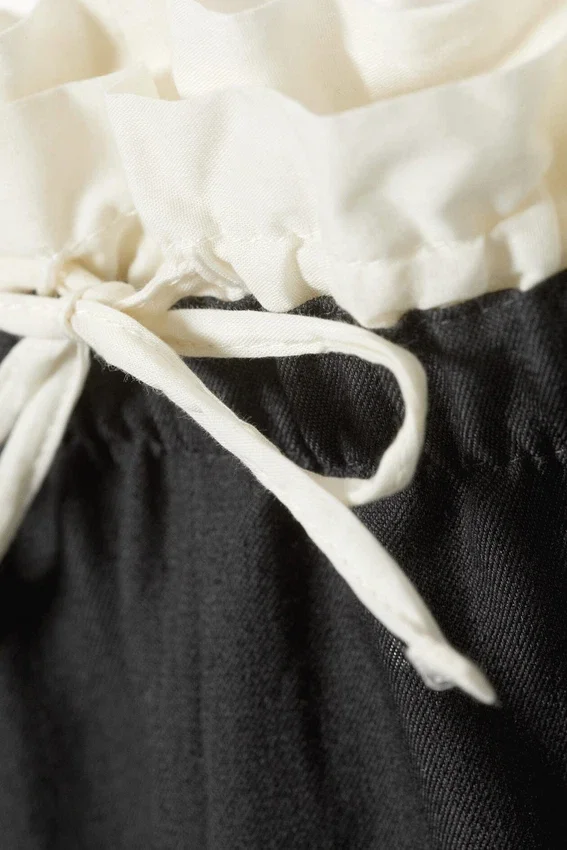 Pantalones de traje sin cremallera de talle medio – Gris oscuro Pantalones de traje sin cremallera de talle medio – Gris oscuro