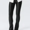 Pantalones elásticos acampanados de talle bajo – Negro Pantalones elásticos acampanados de talle bajo – Negro