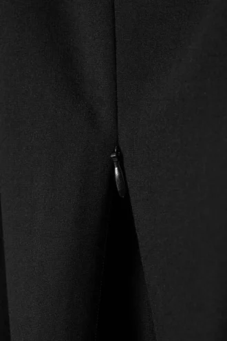 Pantalones elásticos con cremallera – Oscuros