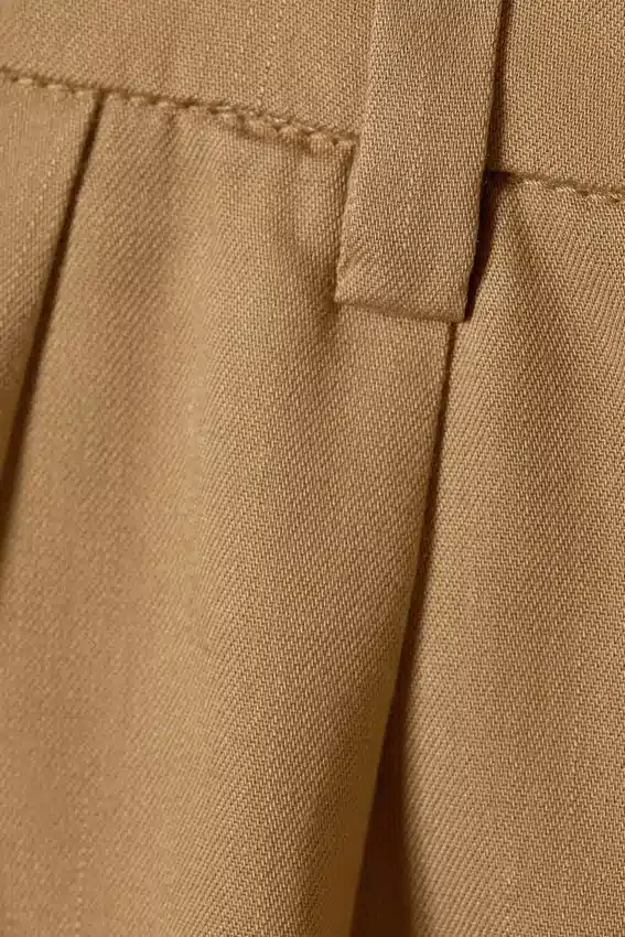 Pantalones Hazel de lyocell – Beige oscuro Pantalones Hazel de lyocell – Beige oscuro
