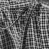 Pantalones holgados de algodón a cuadros – Cuadros blancos y negros Pantalones holgados de algodón a cuadros – Cuadros blancos y negros