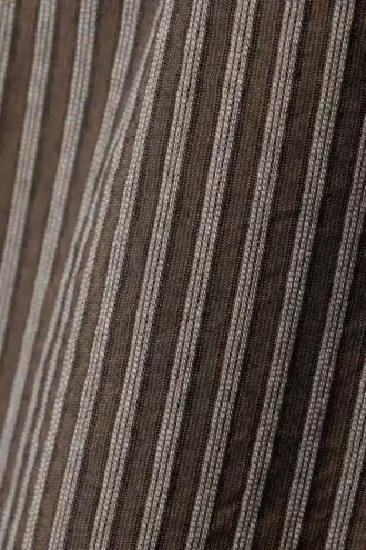 Pantalones holgados de algodón – Rayas marrones