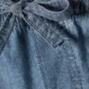 Pantalones holgados de cambray – Azul lavado Pantalones holgados de cambray – Azul lavado