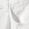Pantalones holgados de cintura baja con efecto arrugado – Blanco Pantalones holgados de cintura baja con efecto arrugado – Blanco