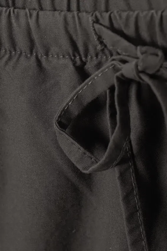 Pantalones holgados de cintura baja lavados – Gris oscuro Pantalones holgados de cintura baja lavados – Gris oscuro