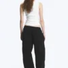 Pantalones holgados de ripstop lavado – Negro Pantalones holgados de ripstop lavado – Negro
