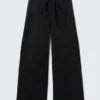 Pantalones holgados de ripstop lavado – Negro Pantalones holgados de ripstop lavado – Negro