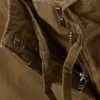 Pantalones holgados de talle bajo con tejido ripstop – Caqui oscuro Pantalones holgados de talle bajo con tejido ripstop – Caqui oscuro