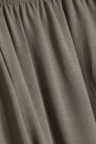 Pantalones holgados de talle medio – Gris empolvado