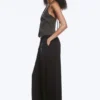 Pantalones holgados de talle medio y corte acampanado – Marrón oscuro Pantalones holgados de talle medio y corte acampanado – Marrón oscuro