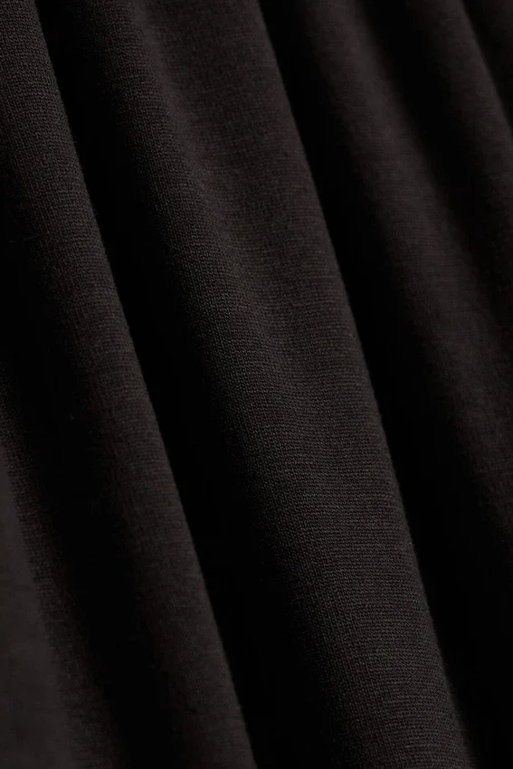 Pantalones holgados de talle medio y corte acampanado – Marrón oscuro Pantalones holgados de talle medio y corte acampanado – Marrón oscuro
