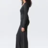Pantalones holgados de tiro bajo y pierna ancha – Negro lavado Pantalones holgados de tiro bajo y pierna ancha – Negro lavado