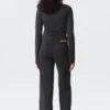 Pantalones holgados de tiro bajo y pierna ancha – Negro lavado Pantalones holgados de tiro bajo y pierna ancha – Negro lavado