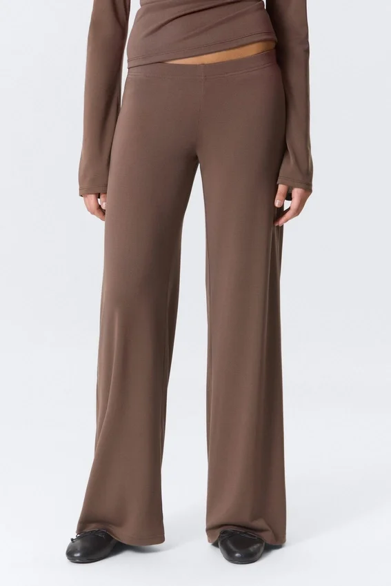 Pantalones holgados de tiro bajo y pierna ancha – Washed Mole Pantalones holgados de tiro bajo y pierna ancha – Washed Mole