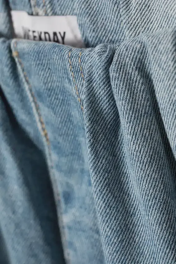 Pantalones joggers de denim anchos y holgados – Azul marea Pantalones joggers de denim anchos y holgados – Azul marea