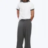 Pantalones Moe de corte holgado y cintura baja – Gris jaspeado Pantalones Moe de corte holgado y cintura baja – Gris jaspeado