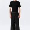 Pantalones Moe de corte holgado y cintura baja – Negro Pantalones Moe de corte holgado y cintura baja – Negro