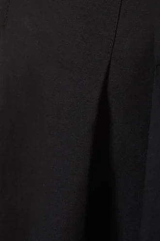 Pantalones plisados Aya – Negro
