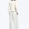 Pantalones rectos de corte holgado Adler en mezcla de lino – Blanco Pantalones rectos de corte holgado Adler en mezcla de lino – Blanco