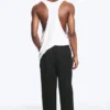 Pantalones rectos de corte holgado de mezcla de lino Adler – Negro Pantalones rectos de corte holgado de mezcla de lino Adler – Negro