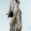 Pantalones ripstop de talle bajo sin cremallera – Light Dusty Mole Pantalones ripstop de talle bajo sin cremallera – Light Dusty Mole